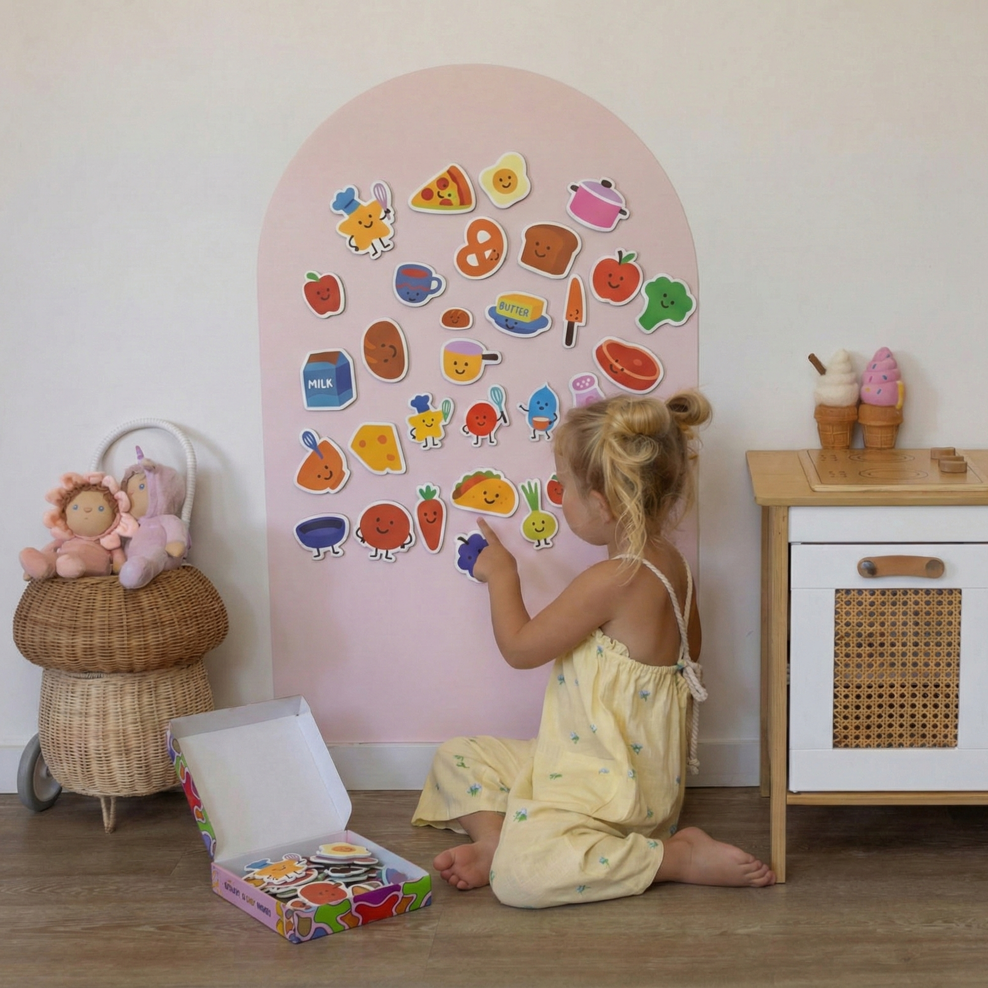 A colourful bundle of SmartyPals magnetic play sets, screen-free gifts for kids under $50