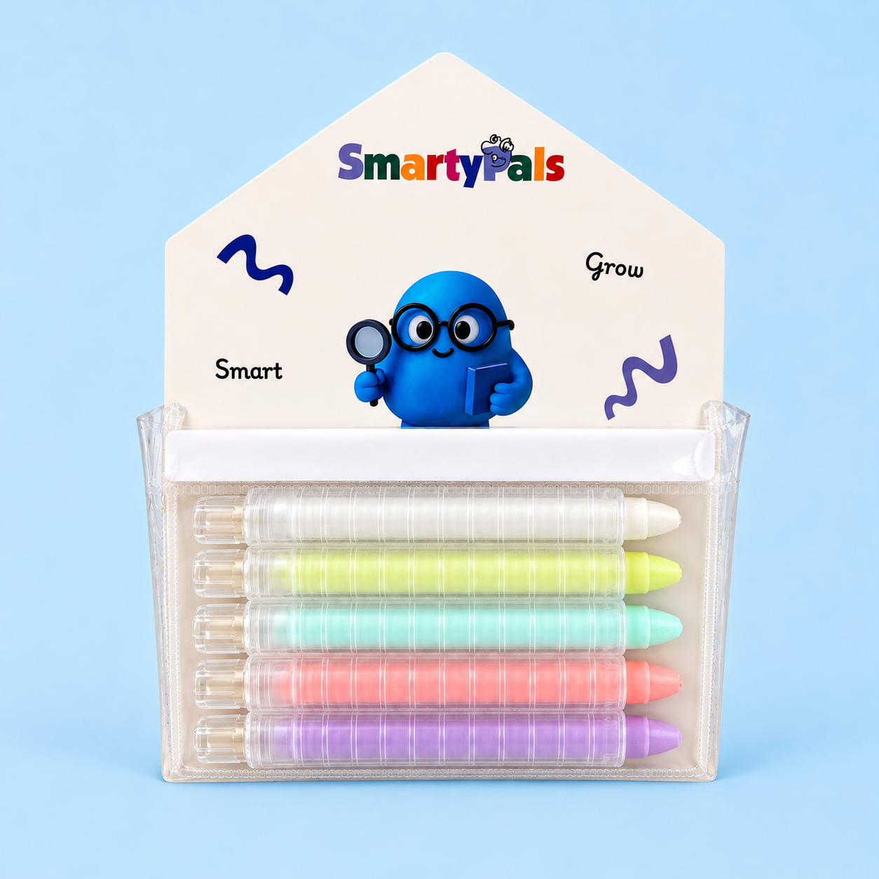 SmartyPals neon dustless chalk crayons, a screen-free activity for the September school holidays