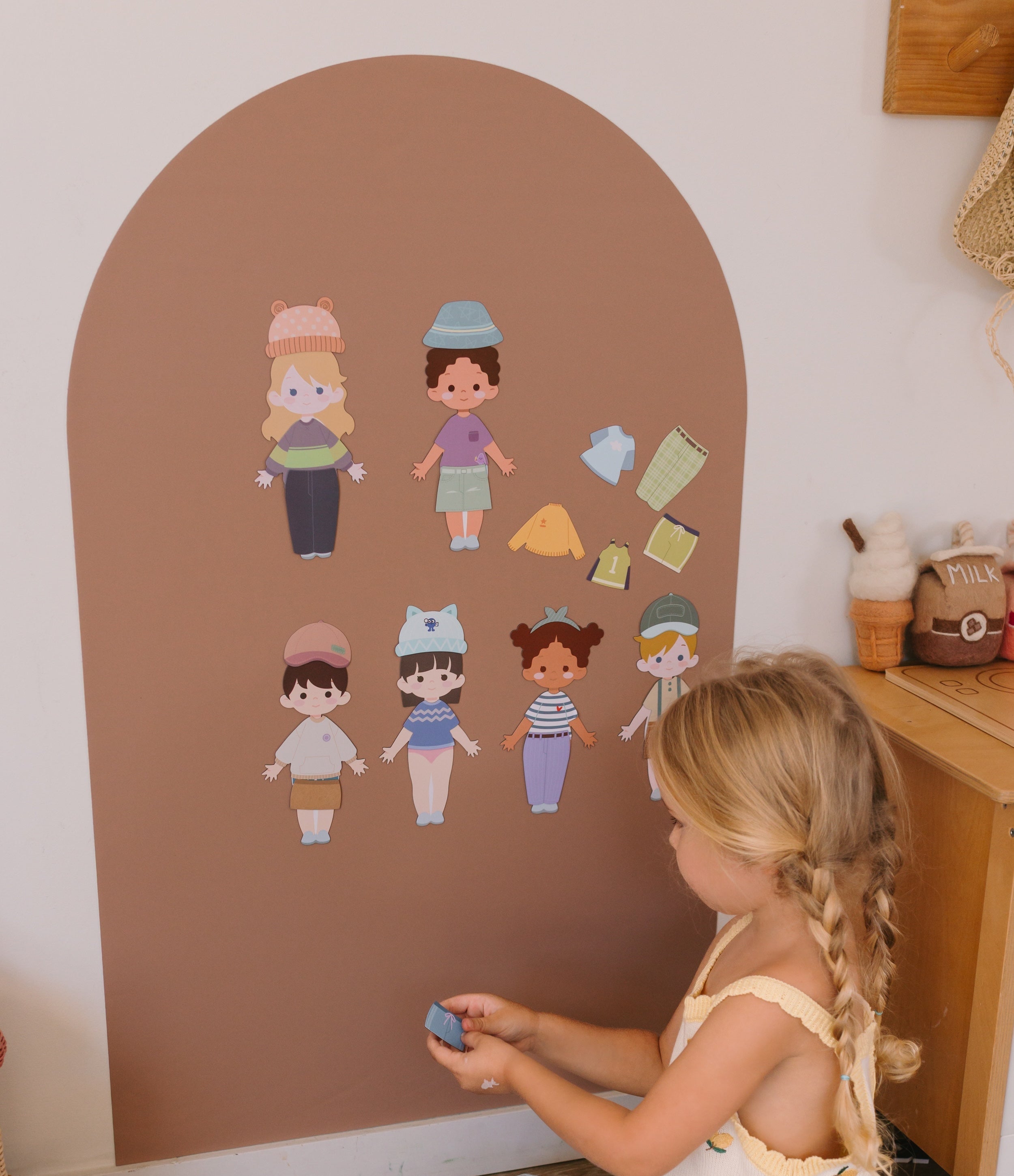Magnetic Playwall kids creative play space