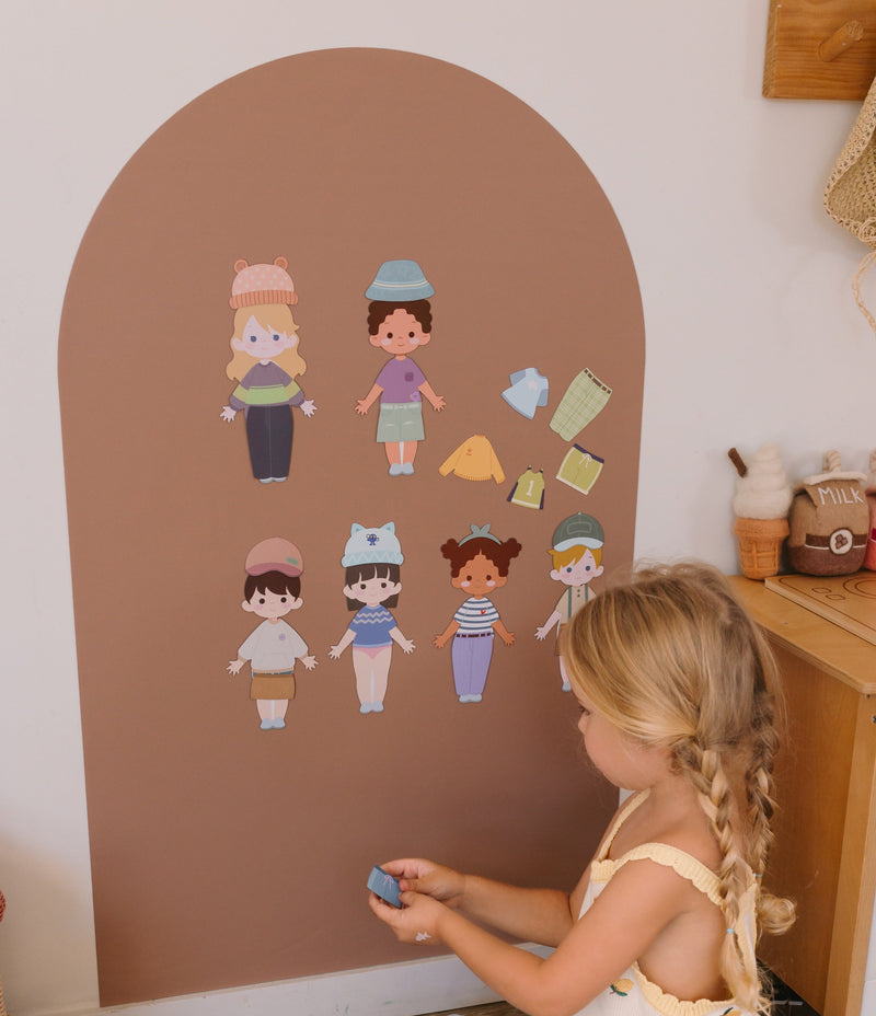 Magnetic Playwall kids creative play space