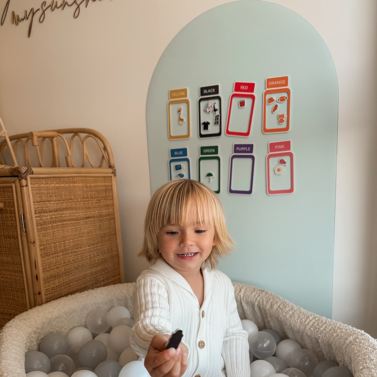 Magnetic PlayWall | Renter - Friendly Magnetic Wall Decal for Kids - Smartypals